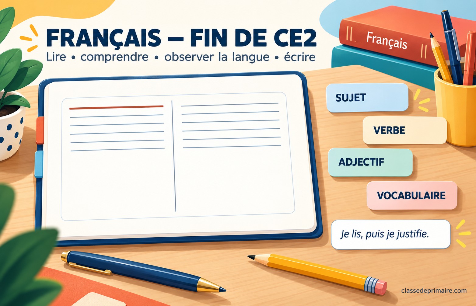 Évaluation de fin de CE2 en français