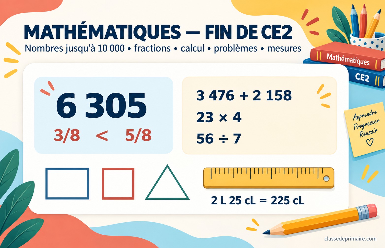 Évaluation de fin de CE2 en mathématiques