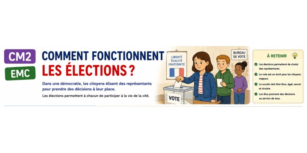 Une scène neutre de vote et de citoyenneté pour comprendre les élections.