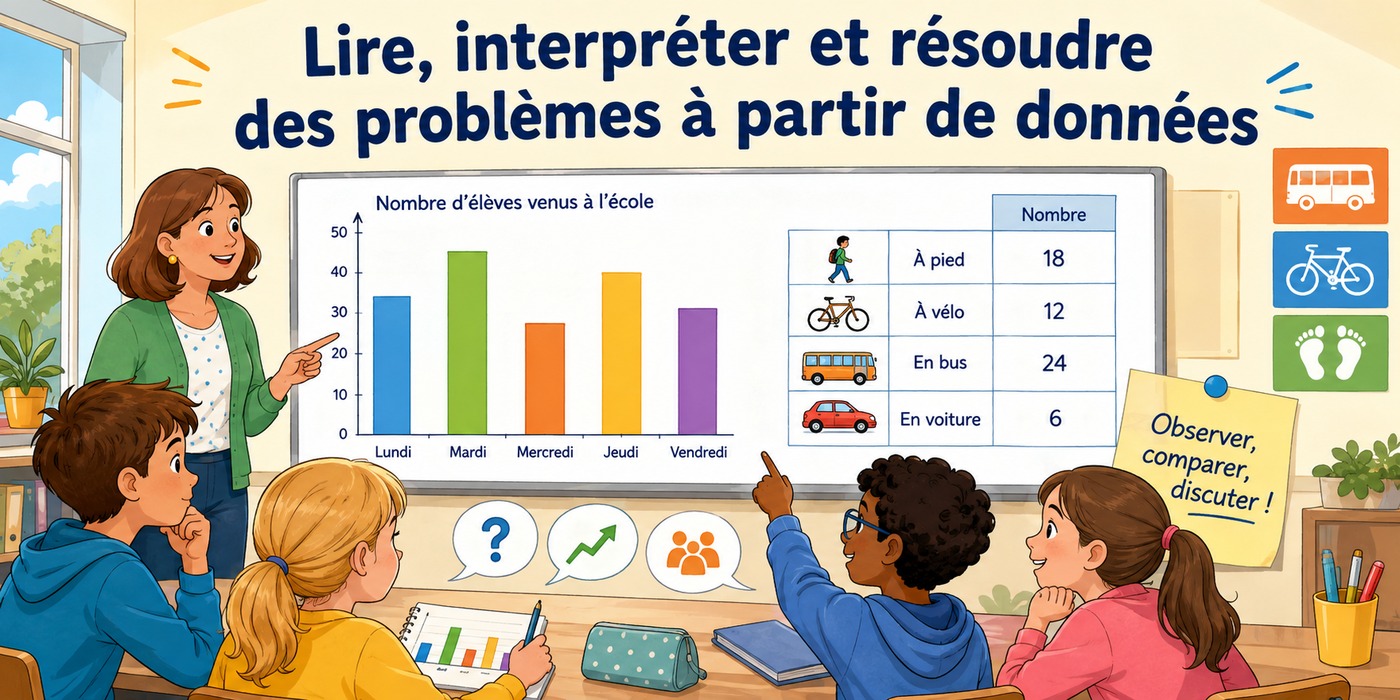 CM2 Maths - Lire et interpréter des données - Hero