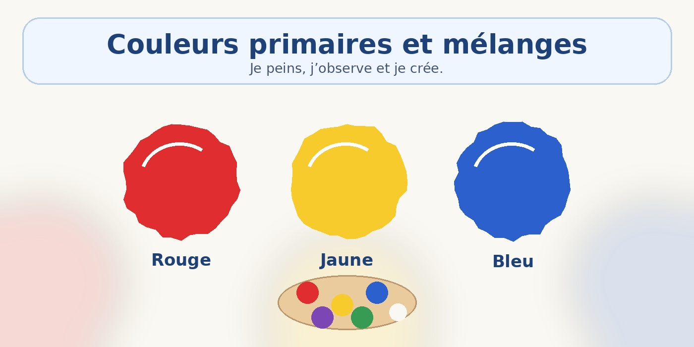 CP Arts plastiques - Couleurs primaires et mélanges - Hero