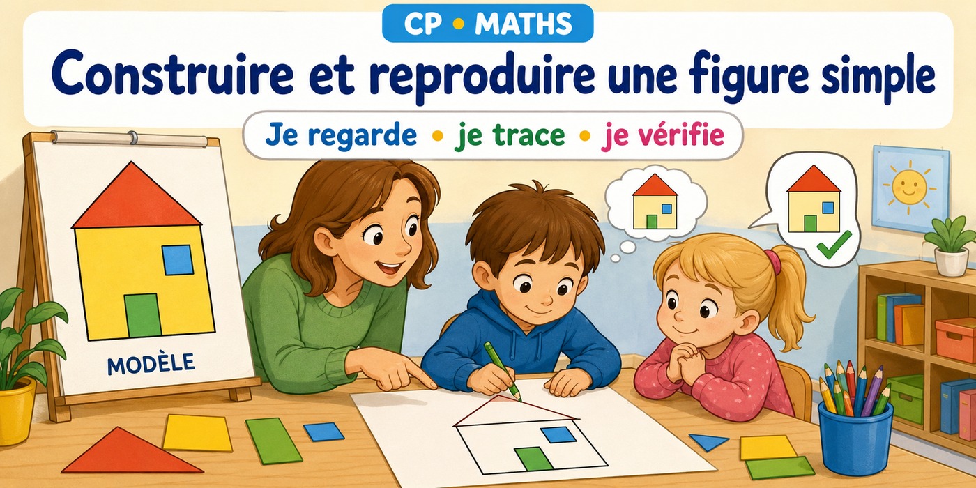 CP Maths - Construire et reproduire une figure simple - Hero