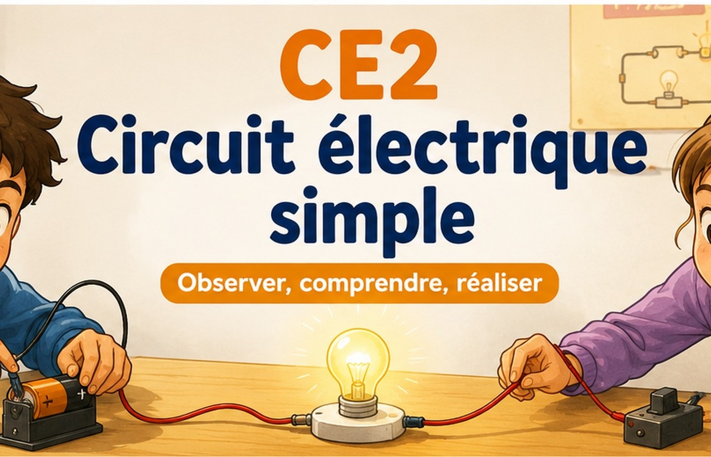 CE2 Sciences - Circuit électrique simple - Composants