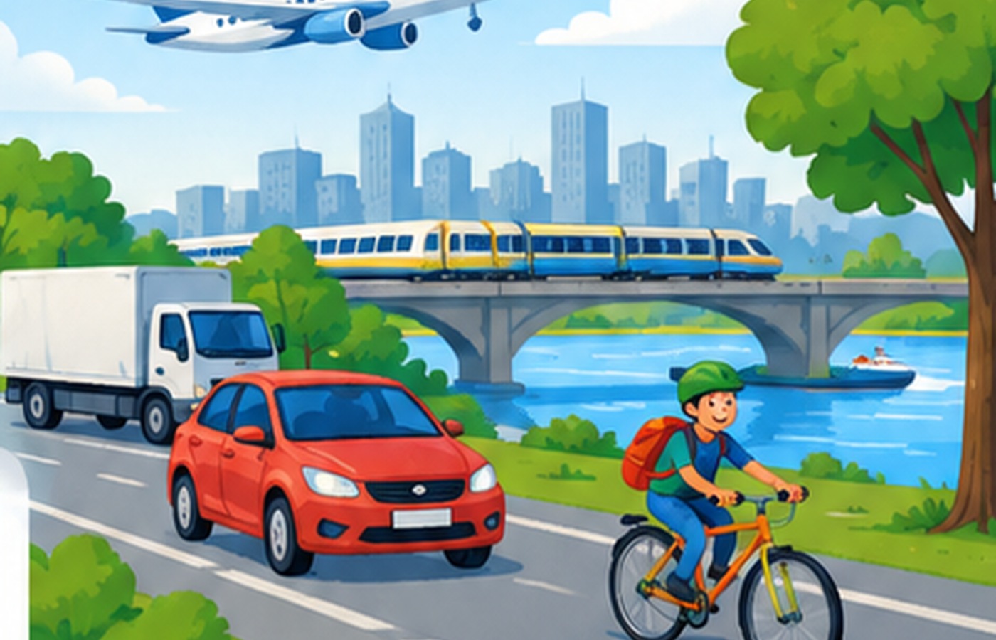 CM2 Géographie - Transports et environnement - Comparer les modes