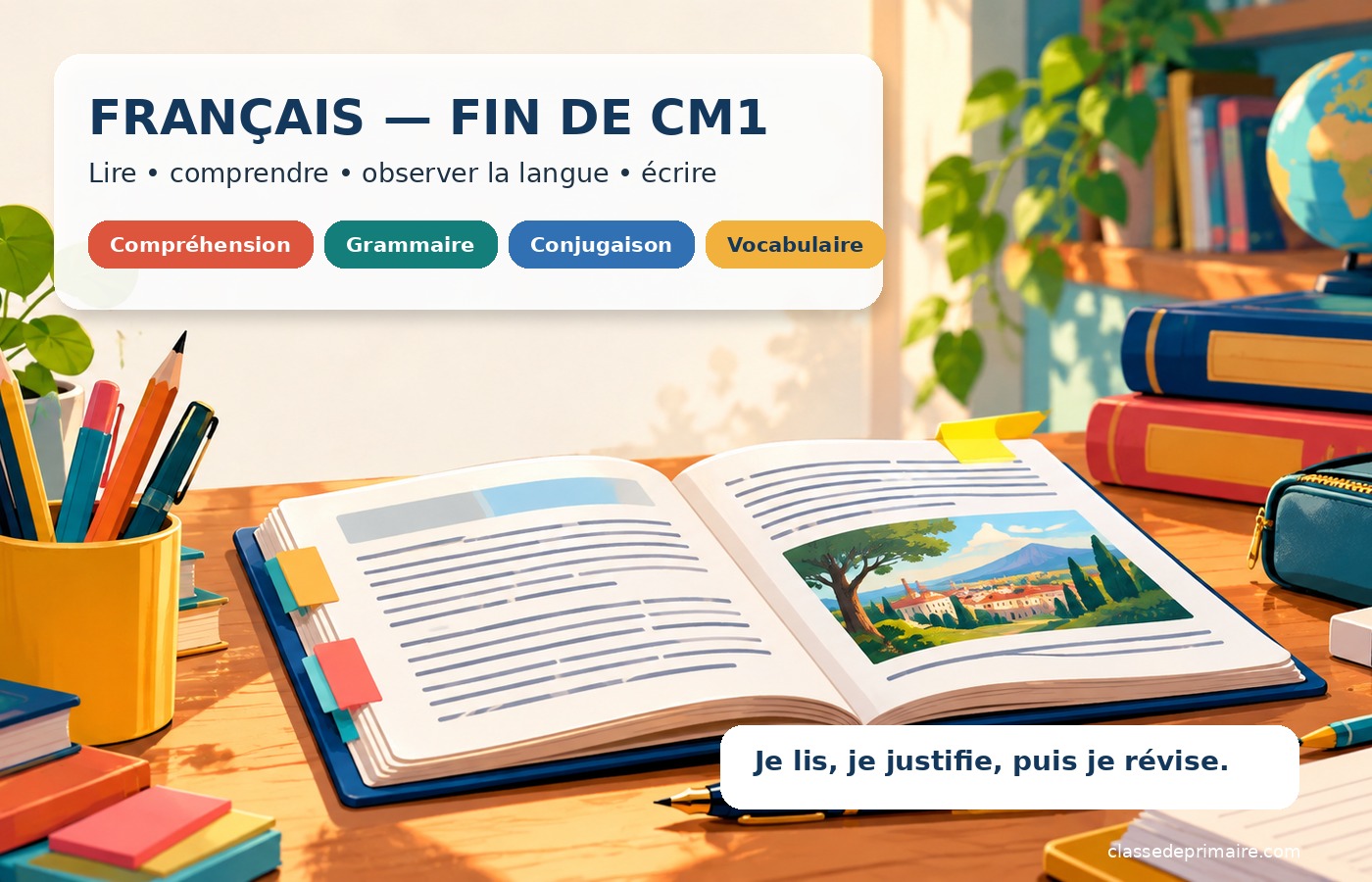 Évaluation de fin de CM1 en français