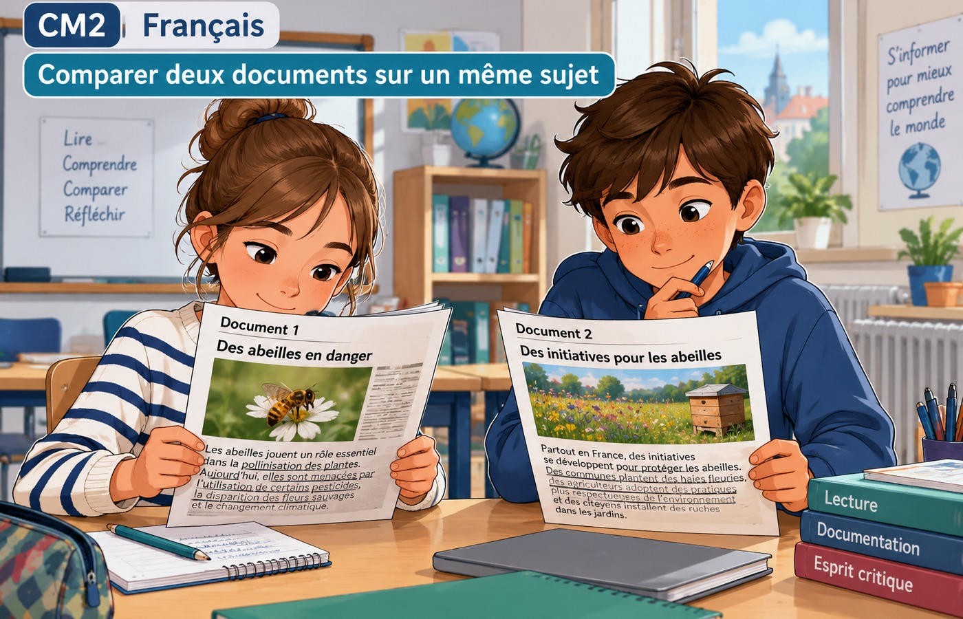 CM2 Français - Repérer ressemblances et différences