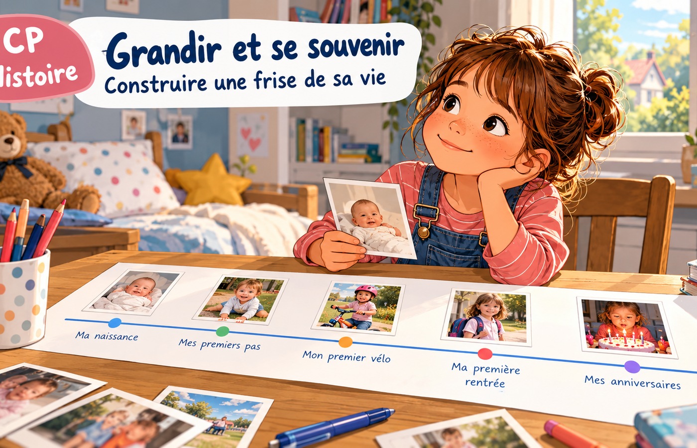 CP Histoire - La frise du temps - Illustration 1