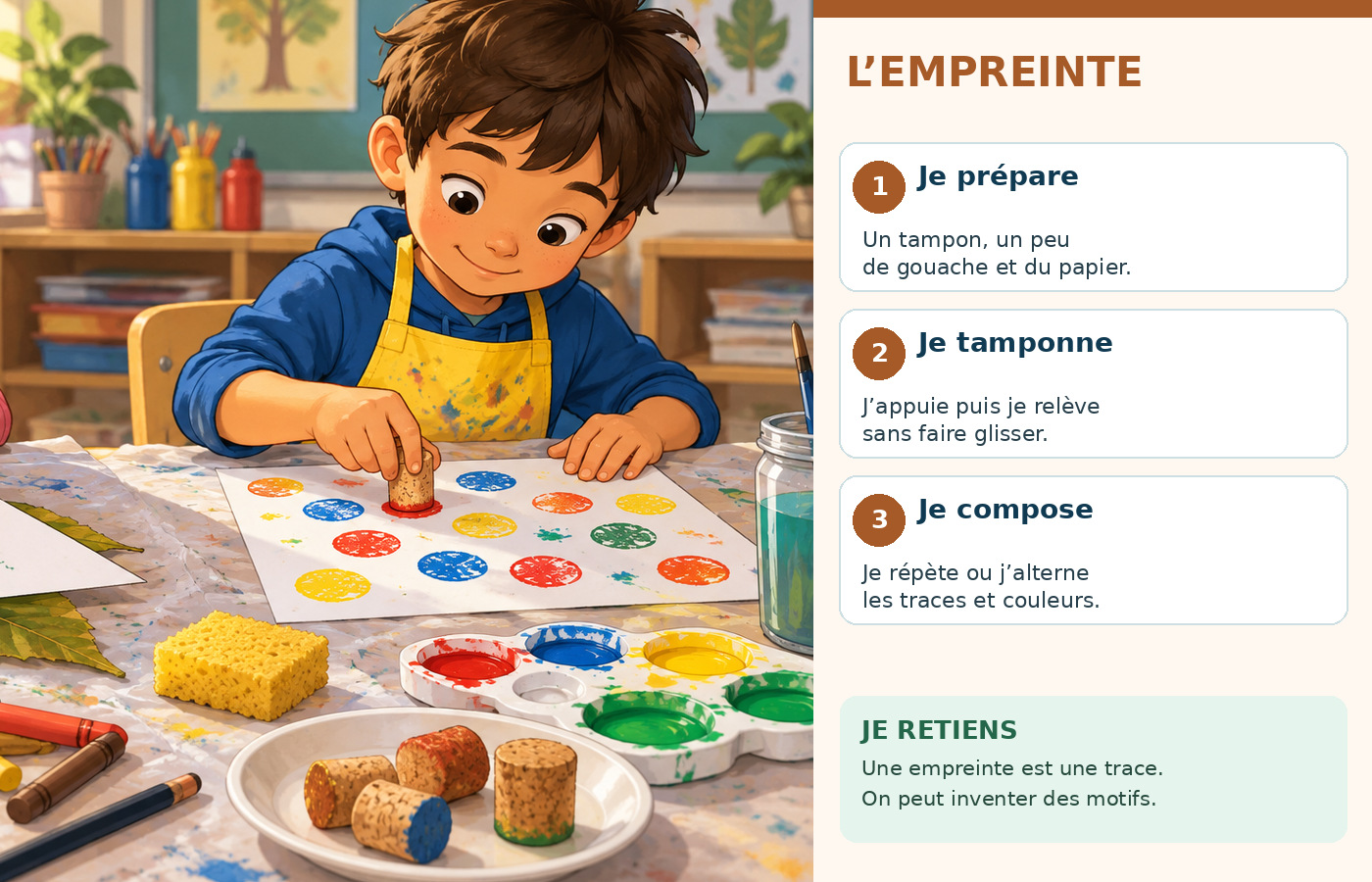 CE1 Arts plastiques - L’empreinte - Illustration 2