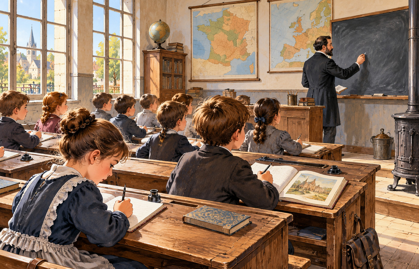 CM2 Histoire - Reconstitution d’une classe vers 1890