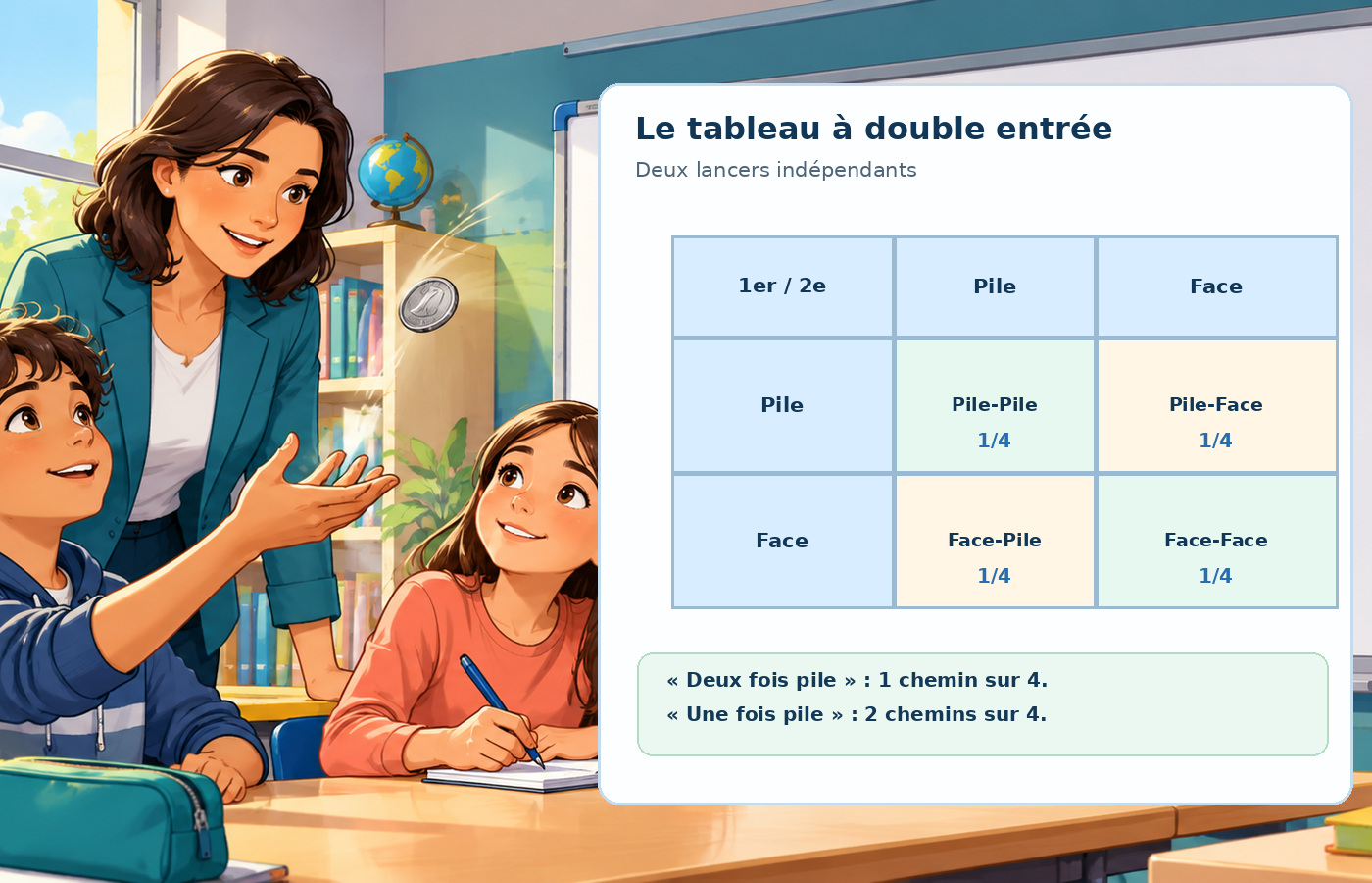 CM2 Maths - Tableau à double entrée