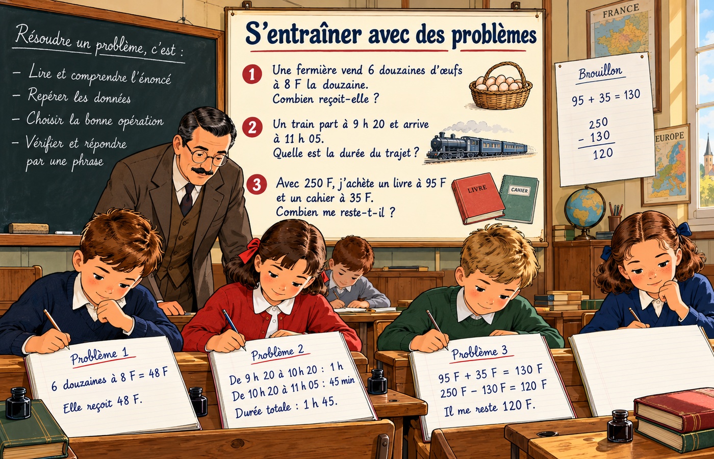 CM2 Maths - Problèmes d’autrefois - Illustration 2