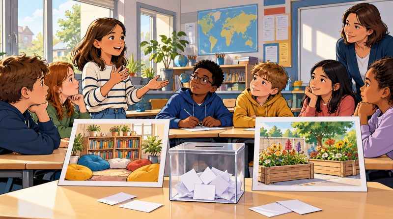 Conseil d’élèves de CE2 : débattre et choisir un projet commun dans la classe