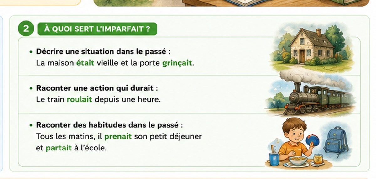 Utiliser l’imparfait dans un récit