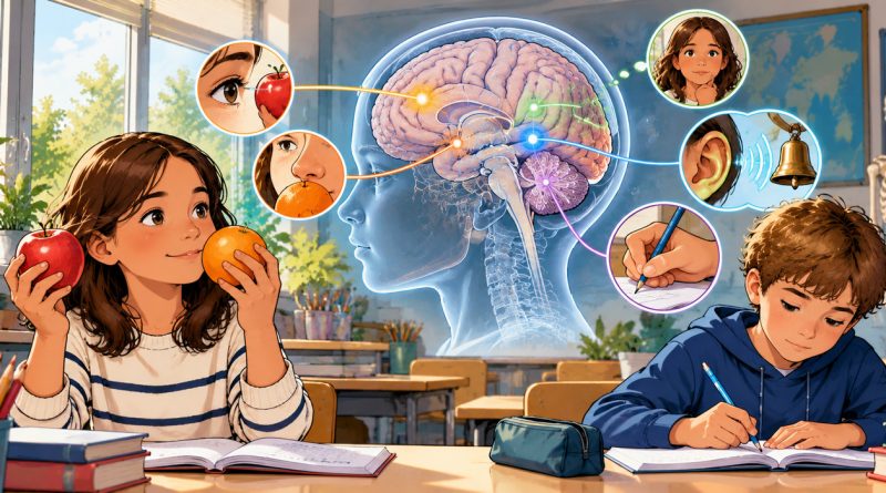 Le cerveau permet de percevoir, de comprendre et d’agir : scène de sciences au CM1