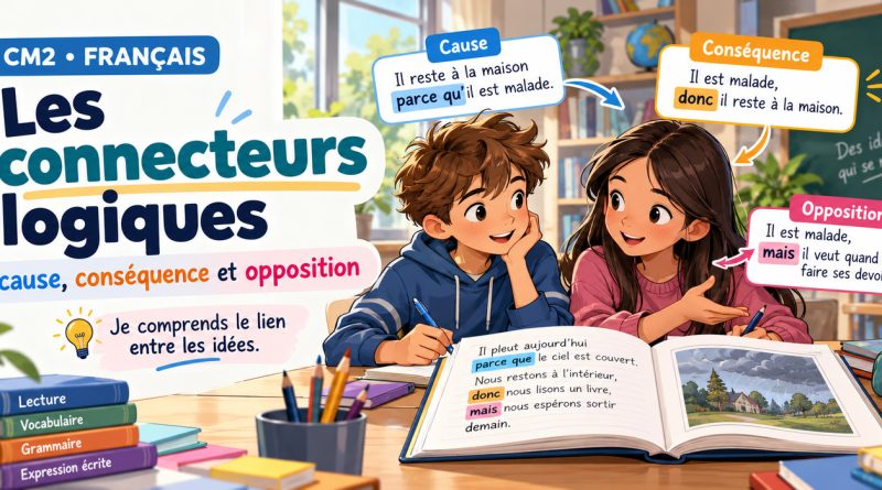 CM2 Français : une scène de classe pour comprendre les liens logiques entre les idées