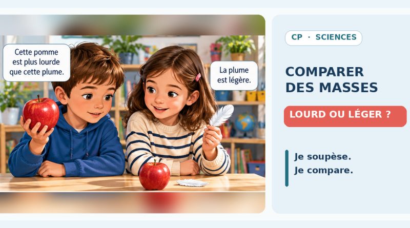 CP : comparer les masses avec une balance